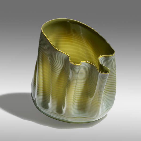 Dale Chihuly Early Green Basket 39e698
