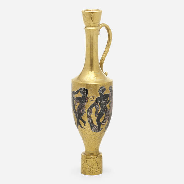 A. Mourier. Pitcher. c. 1920, glazed