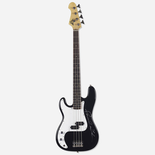 . Electric bass autographed by