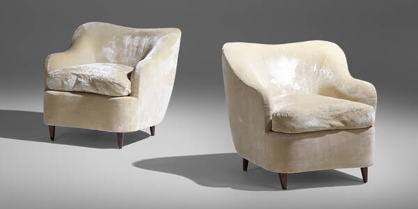 Gio Ponti. Armchairs, pair. c.