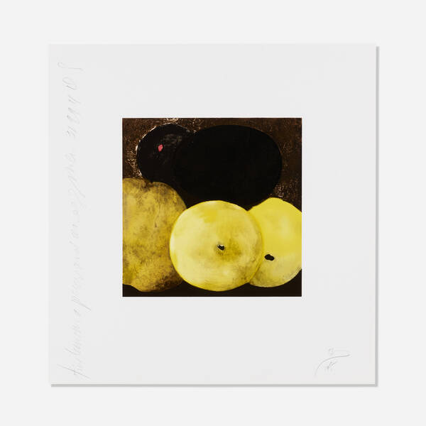 Donald Sultan b 1951 Five Lemons  39e76d