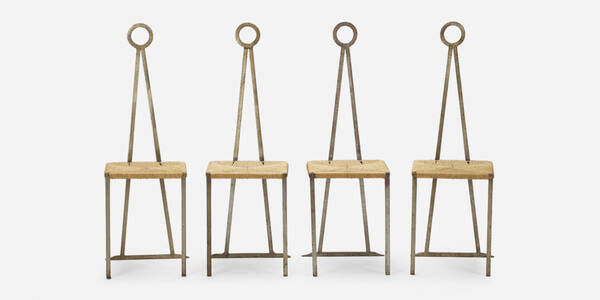 Jean Luc Breteau. Chairs, set of
