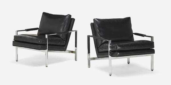 Milo Baughman Lounge chairs pair  39e805
