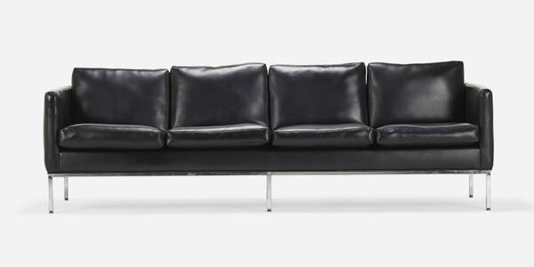 Modern. Sofa. c. 1960, chrome-plated