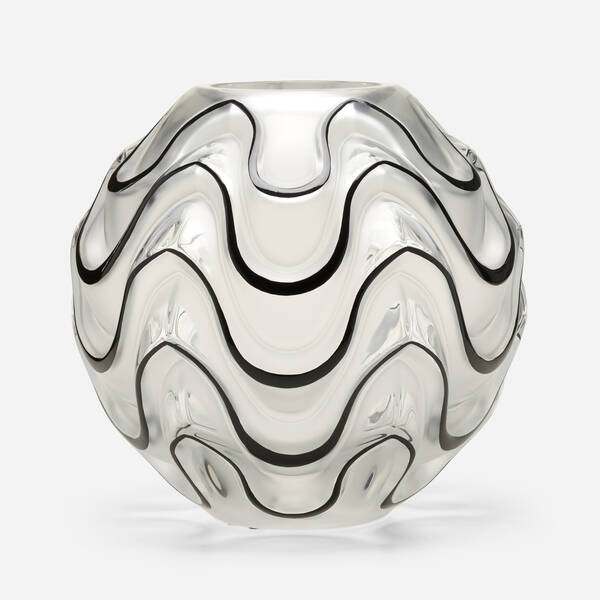 Lalique. Vibrations vase. c. 2006,