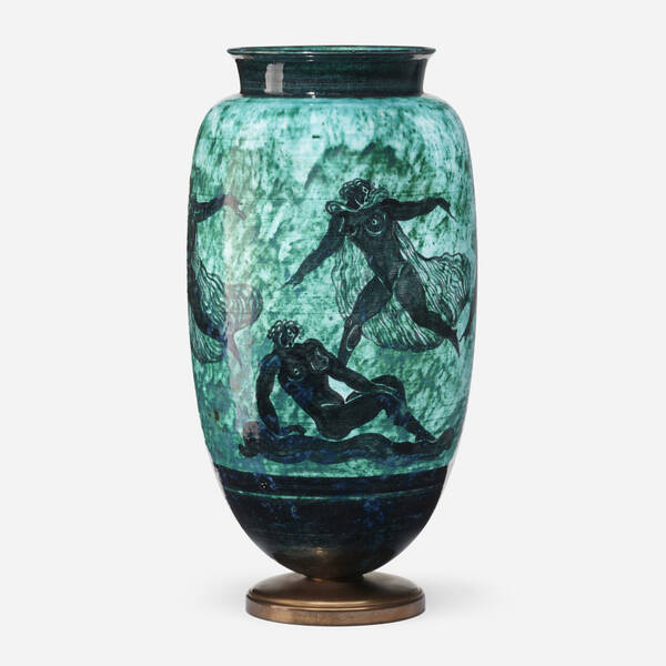 Jean Mayodon Vase c 1930 glazed 39e8bf