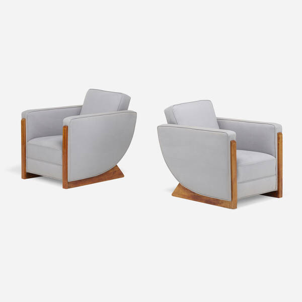 Art Deco. Lounge chairs, pair.