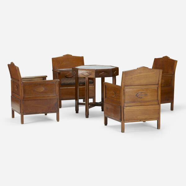 Indonesian. Table and armchairs,