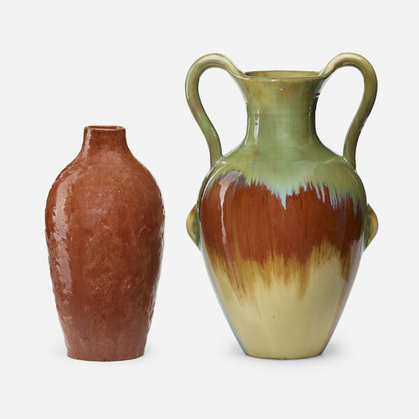 Fulper Pottery Vases set of two  39e945