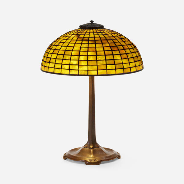 Tiffany Studios. Geometric table lamp.