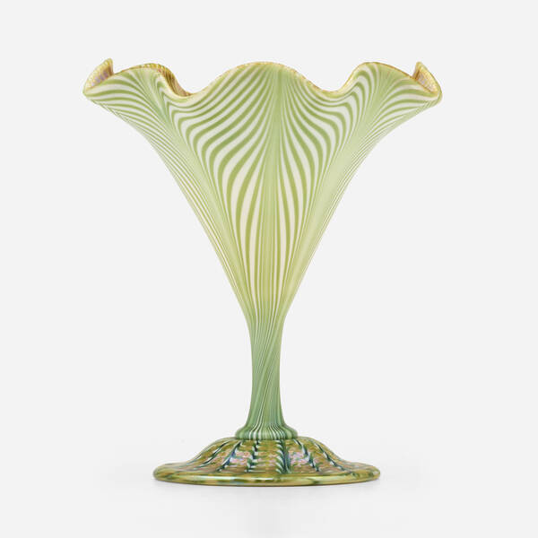 Quezal. Pulled-feather vase. c.