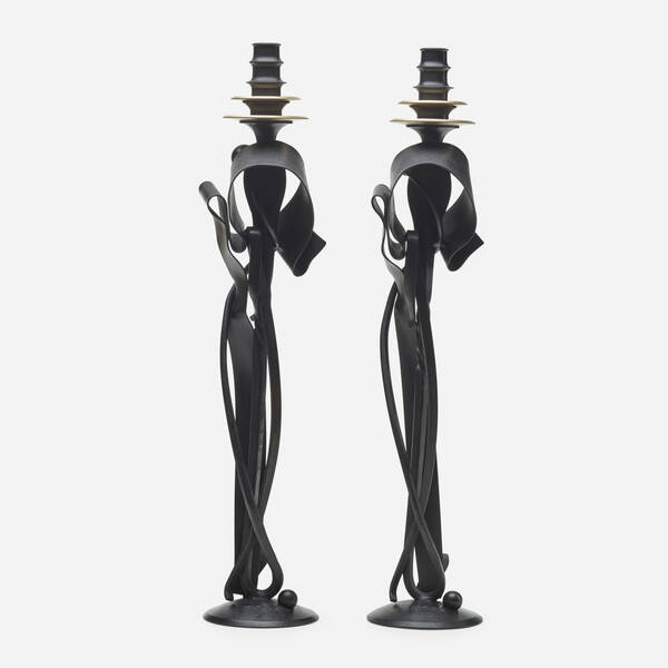 Albert Paley. Cloaked Nuance candleholders,