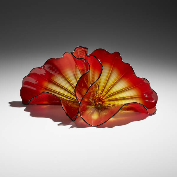 Dale Chihuly Red Amber Persian 39ebbd