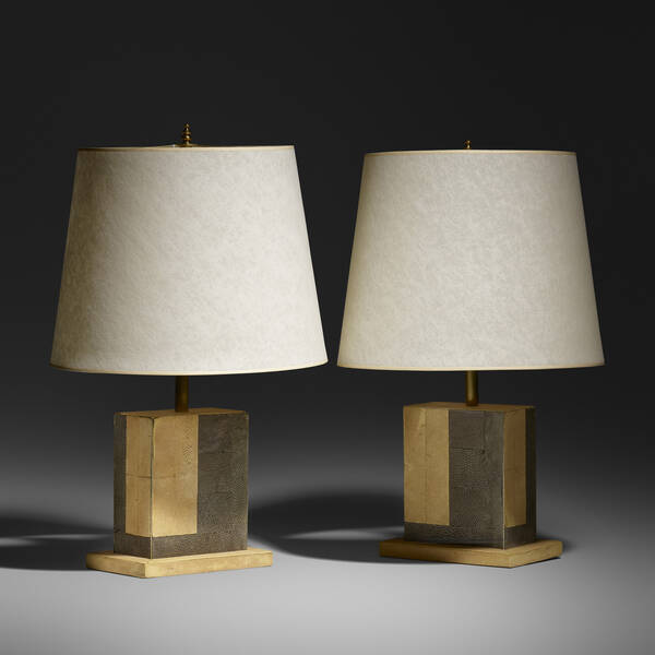 Comte. Table lamps, pair. c. 1938,