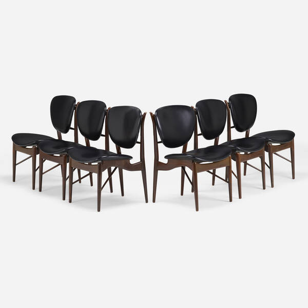 Finn Juhl. Dining chairs, set of