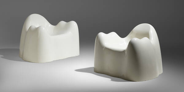 Wendell Castle. Molar chairs, pair.