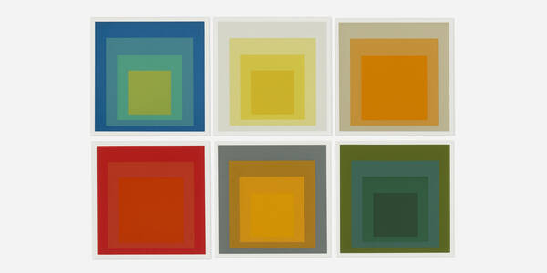 Josef Albers 1888 1976 Six works 39ecda