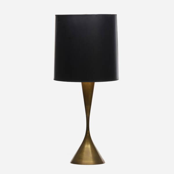 Angelo Lelii. Table lamp. c. 1960, brass.