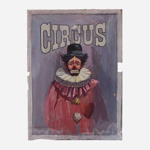 Artist Unknown Circus oil on 39ecf9