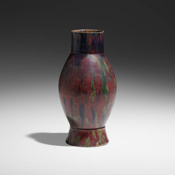 George E. Ohr. Tall vase. 1897-1900,