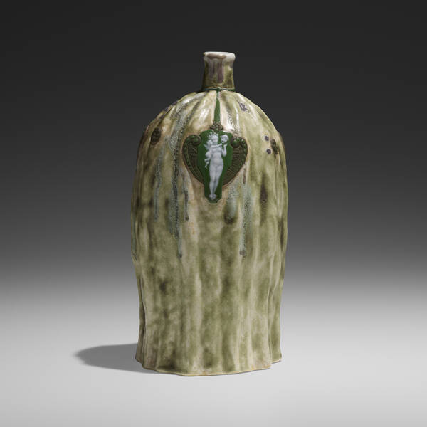 Taxile Doat. Rare gourd vase with