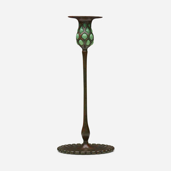Tiffany Studios. Blown-out candlestick,