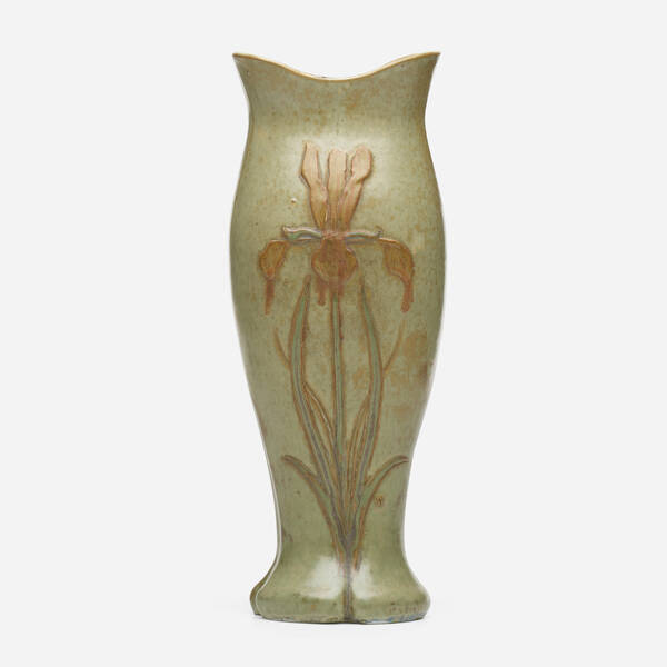 F lix Optat Milet Vase with irises  39ee30