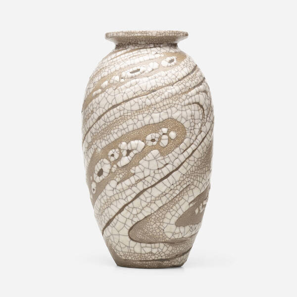 Ren Buthaud Vase c 1930 peau de serpent 39ee7f