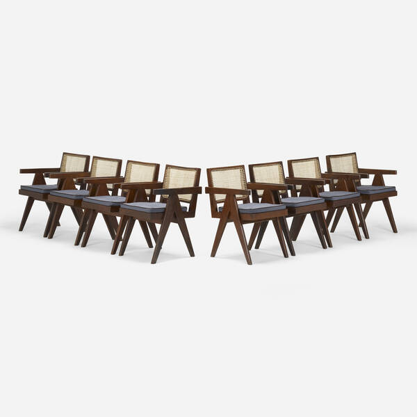 Pierre Jeanneret Office Cane chairs 39eef8
