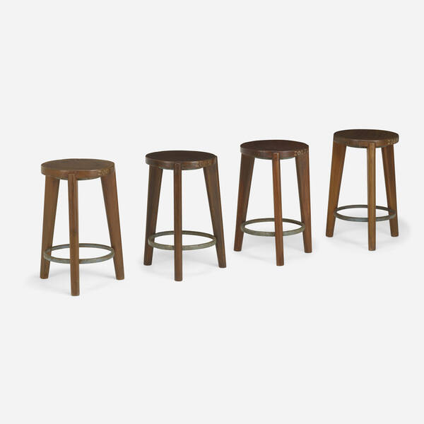 Pierre Jeanneret. Stools from Punjab