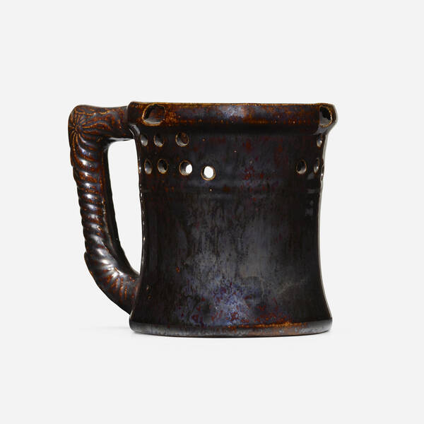 George E. Ohr. Puzzle mug. 1898-1910,