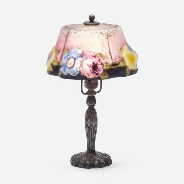 Pairpoint. Puffy Dogwood boudoir lamp.