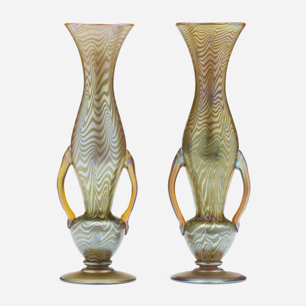 Durand. King Tut vases, pair. c.