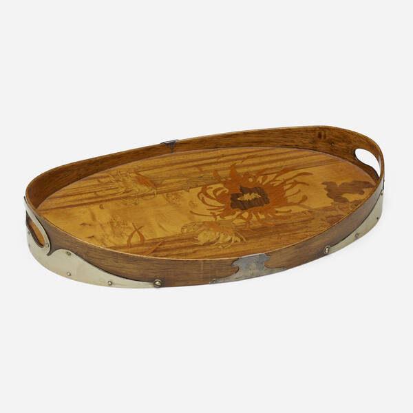  mile Gall Marquetry tea tray 39eff8