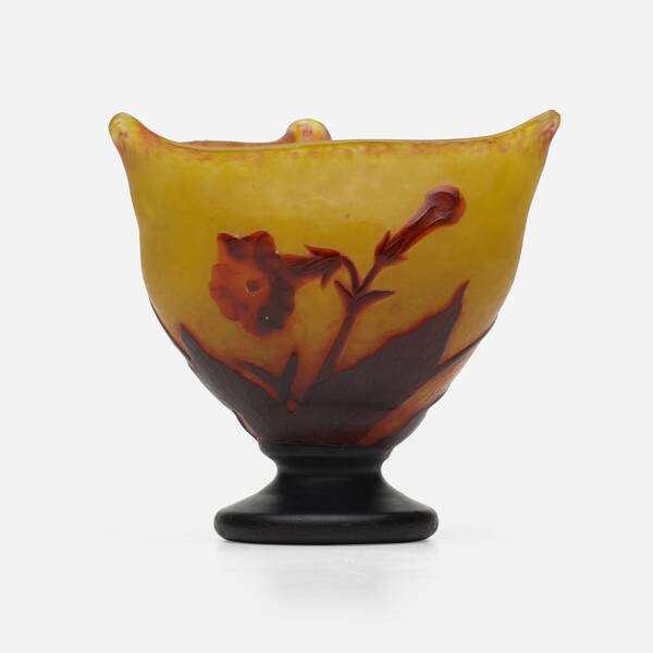 Daum Vase with trumpet flowers  39eff4