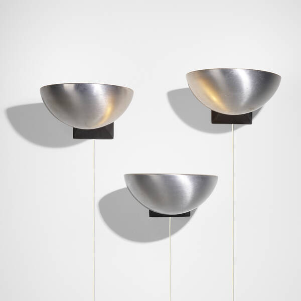 Kurt Versen. Sconces, three. c. 1949,