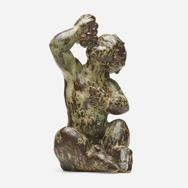 Knud Kyhn Faun c 1930 glazed 39f063