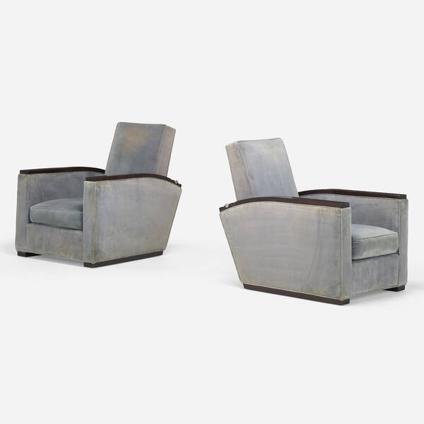 Art Deco. Adjustable lounge chairs,