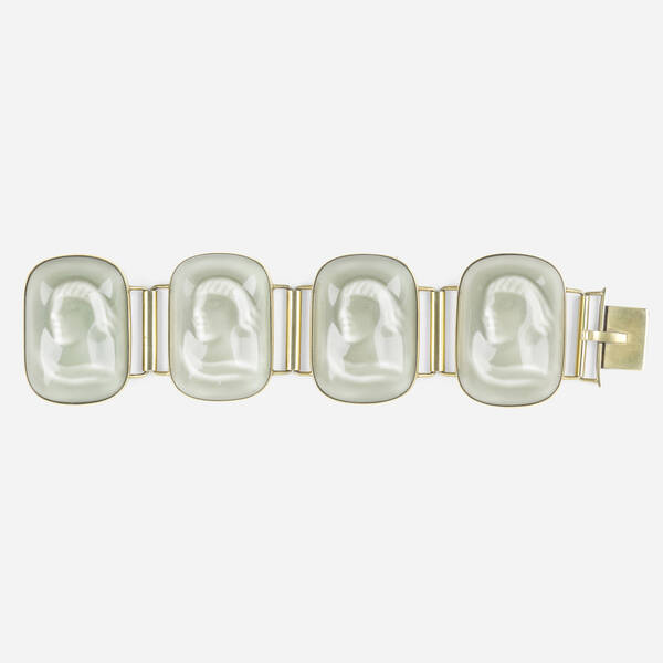 Jais Nielsen. Bracelet. c. 1960, glazed