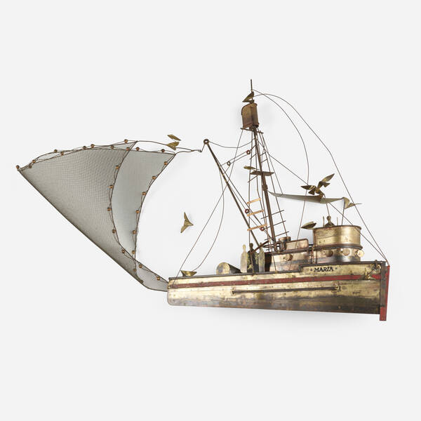 C Jer Fishing Boat wall sculpture  39f0e6