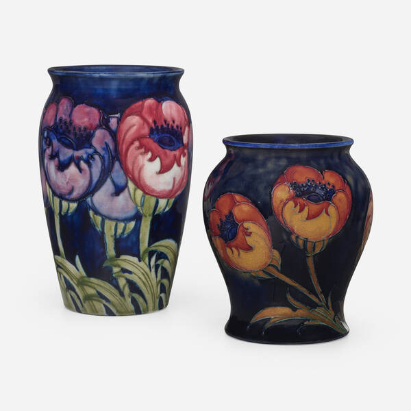 Moorcroft Pottery. Big Poppy vases,