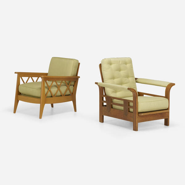 Art Deco. Lounge chairs, set of