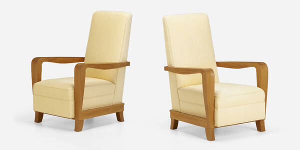 French Armchairs pair c 1950  39f19a