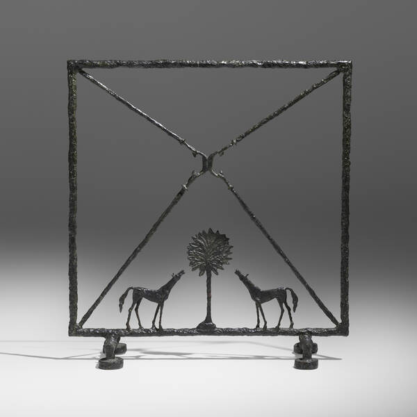 After Diego Giacometti Fire screen  39f1b4