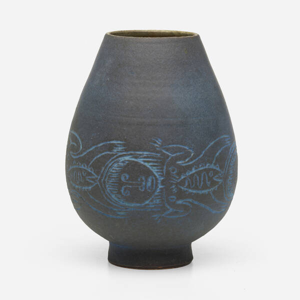 Edwin and Mary Scheier. Early vase.