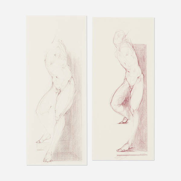 Gary Weisman b.1952. Nudes (two works).