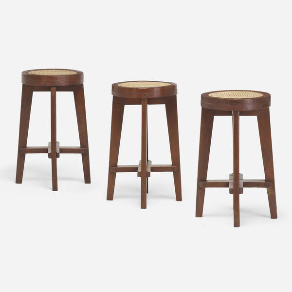 Pierre Jeanneret Stools from Punjab 39f2e5