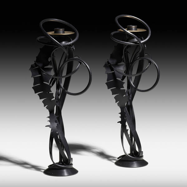 Albert Paley. Double Shear Candleholders,