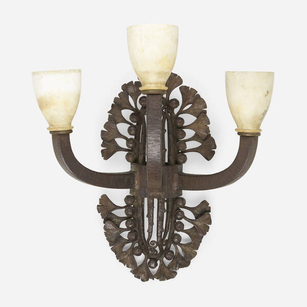 French Sconce c 1945 wrought 39f3a0