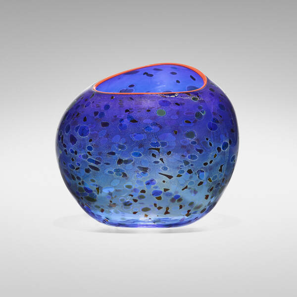 Dale Chihuly Cobalt Blue Basket 39f3e9